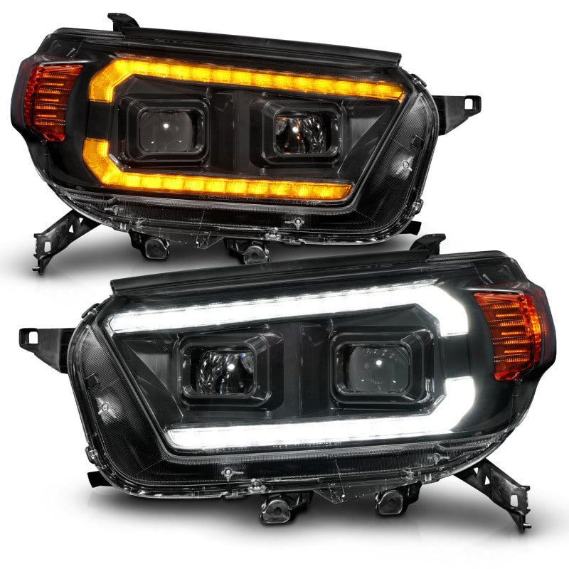 ANZO 10-13 Toyota 4Runner Projector Headlights - Black-SR1 Performance