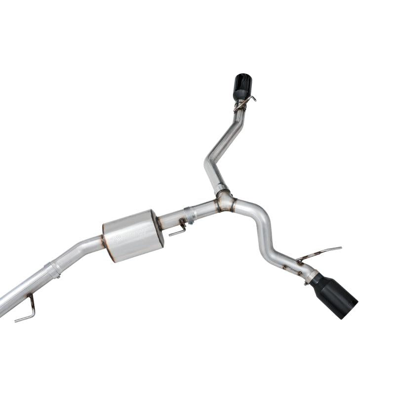 AWE Tuning 20-21 Jeep Gladiator JT 3.6L Tread Edition Cat-Back Dual Exhaust - Diamond Black Tip-SR1 Performance