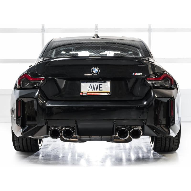 AWE Tuning 23-24 BMW G87 M2 Track Edition Exhaust - Chrome Silver Tips-SR1 Performance