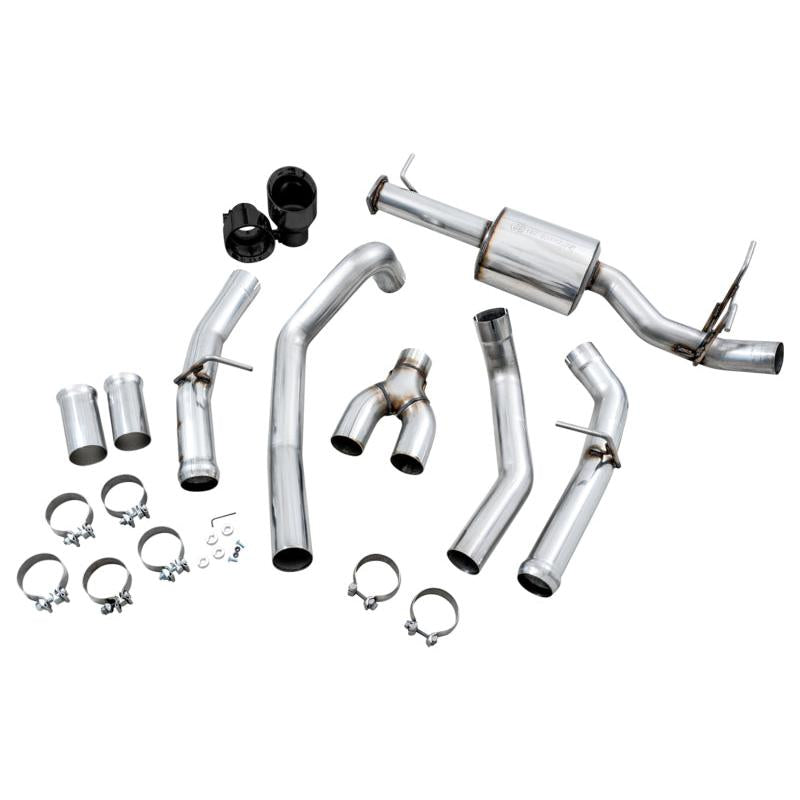 AWE Tuning 19-21 RAM 1500 5.7L (w/Cutouts) 0FG Dual Rear Exit Cat-Back Exhaust - Diamond Black Tips-SR1 Performance