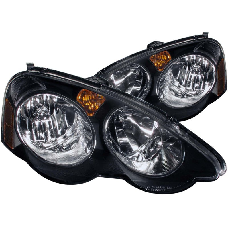 ANZO 2002-2004 Acura Rsx Crystal Headlights Black-SR1 Performance