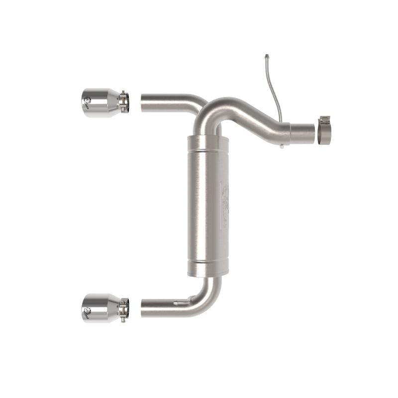 aFe Vulcan 3in 304 SS Axle-Back Exhaust 2021 Ford Bronco L4-2.3L (t)/V6-2.7L (tt) w/ Polished Tips-SR1 Performance