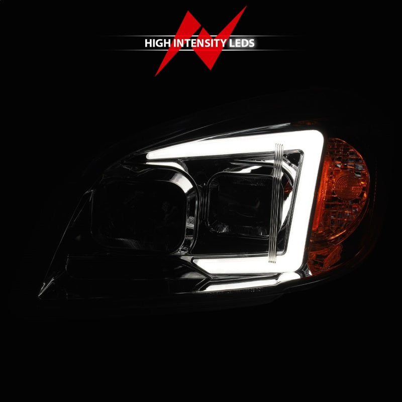 ANZO 05-10 Chevrolet Cobalt / 07-10 Pontiac G5 LED Projector Headlights Black Housing-SR1 Performance