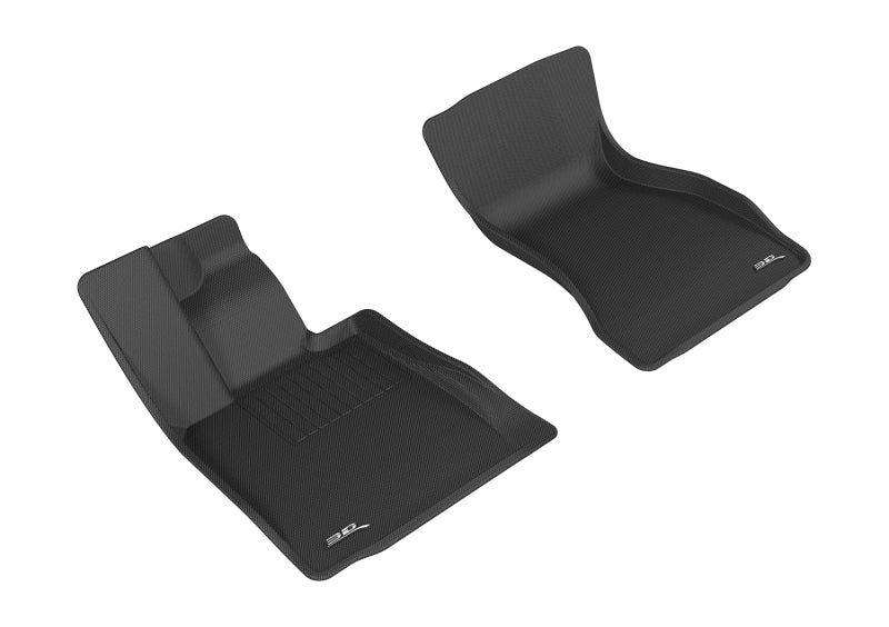 3D MAXpider 2016-2020 BMW 7 Series Kagu 1st Row Floormat - Black-SR1 Performance