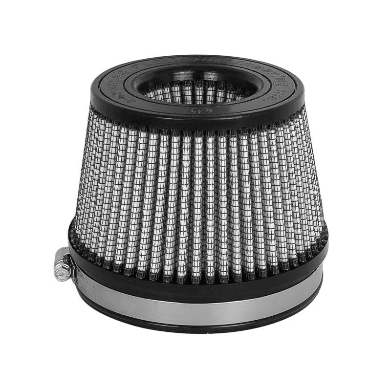 aFe MagnumFLOW Dry S Air Filter 5in. F x 5-3/4in. B x 4-1/2in. T (INV) x 3-1/2in. H-SR1 Performance