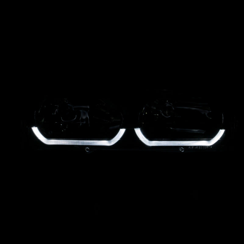 ANZO 2007-2014 Chevy TahOE Crystal Headlight Chrome Amber(OE)-SR1 Performance