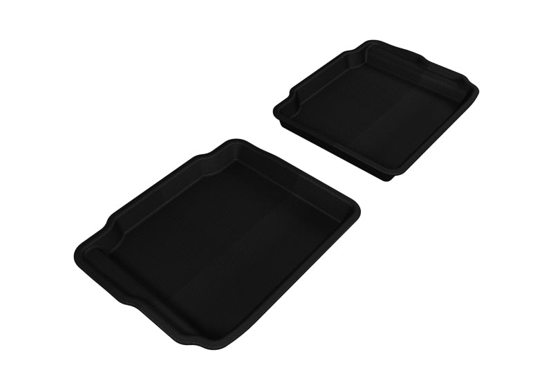 3D MAXpider 2010-2019 Ford Taurus Kagu 2nd Row Floormats - Black-SR1 Performance