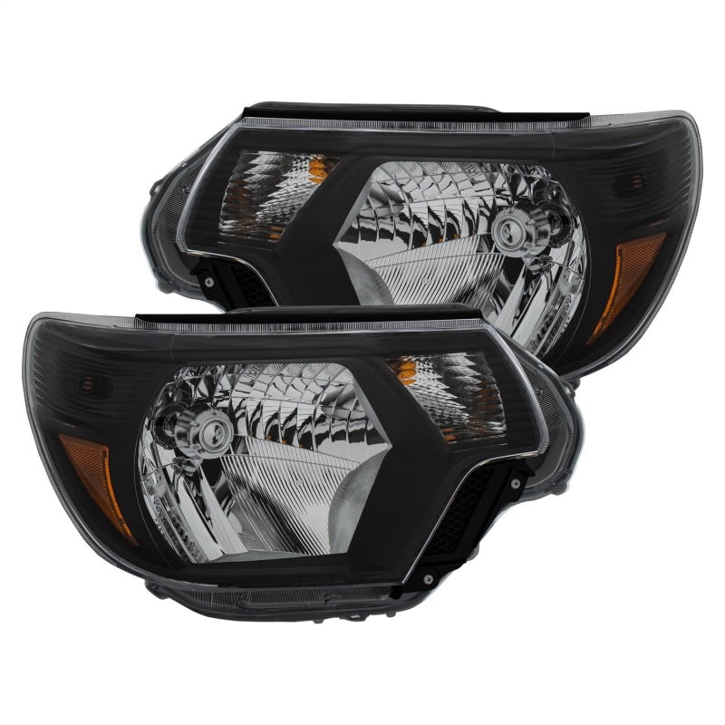 ANZO 2012-2015 Toyota Tacoma Crystal Headlights Black-SR1 Performance