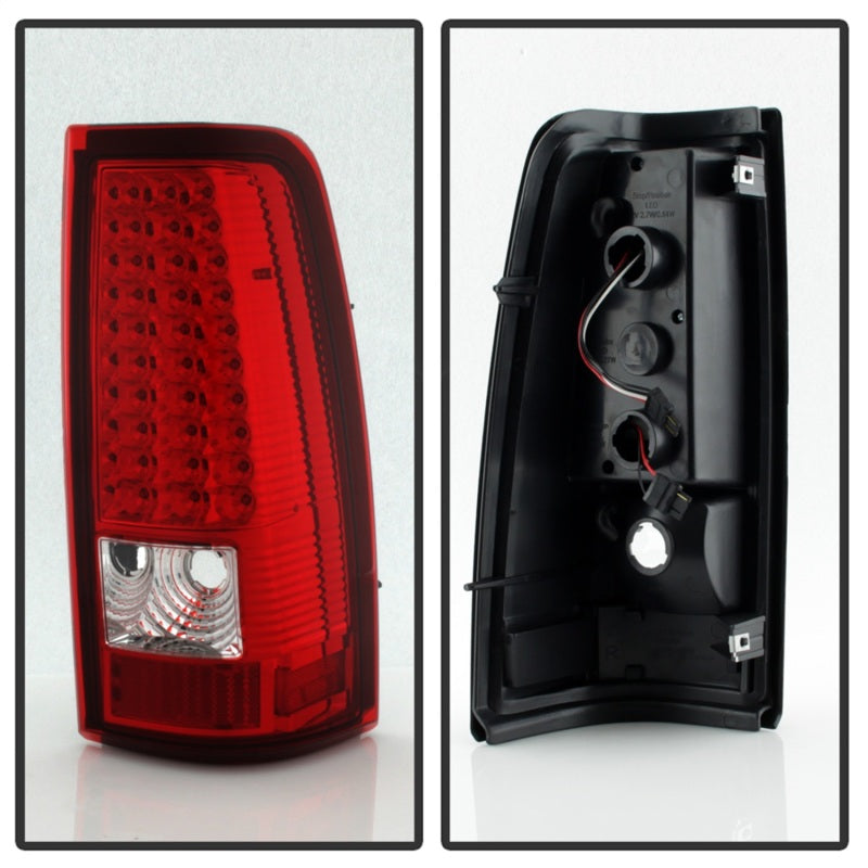 Xtune Chevy Silverado 1500/2500/3500 99-02 LED Tail Lights Red Clear ALT-ON-CS99-LED-RC-SR1 Performance