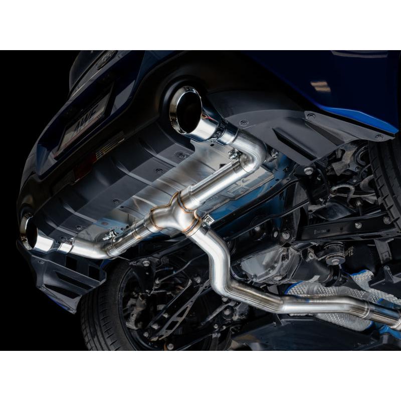 AWE Subaru BRZ/ Toyota GR86/ Toyota 86 Track Edition Cat-Back Exhaust- Chrome Silver Tips-SR1 Performance