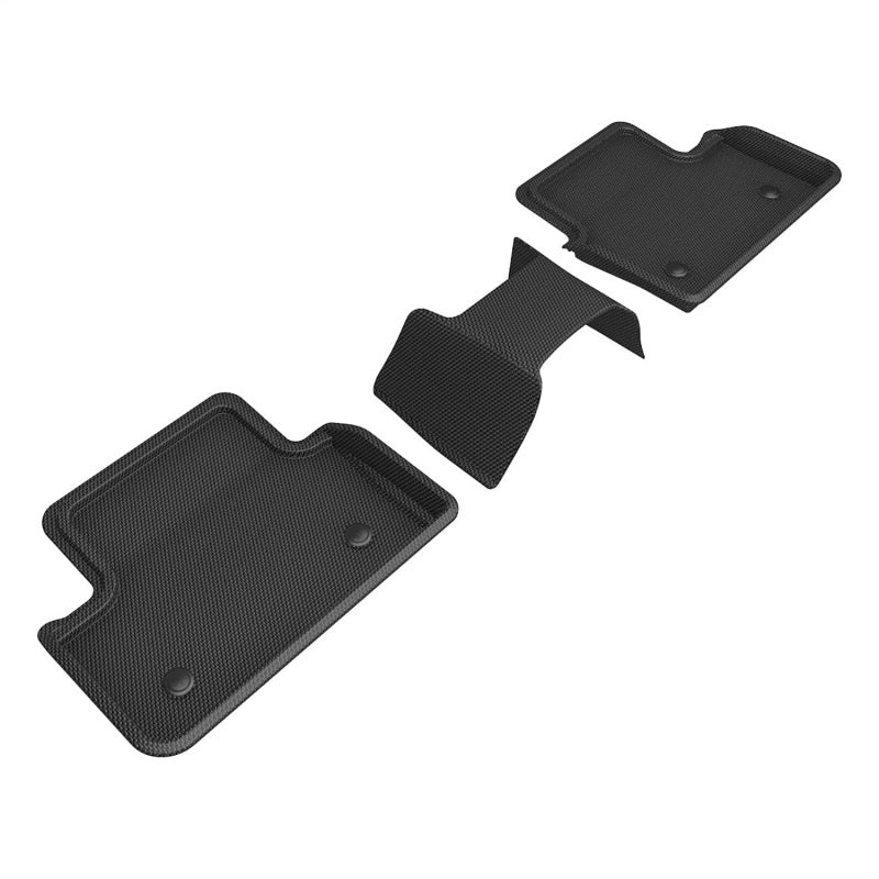 3D MAXpider BMW i5 (G60) 23-25 / 5 SERIES (G60) Kagu 2nd Row Floormat - Black-SR1 Performance