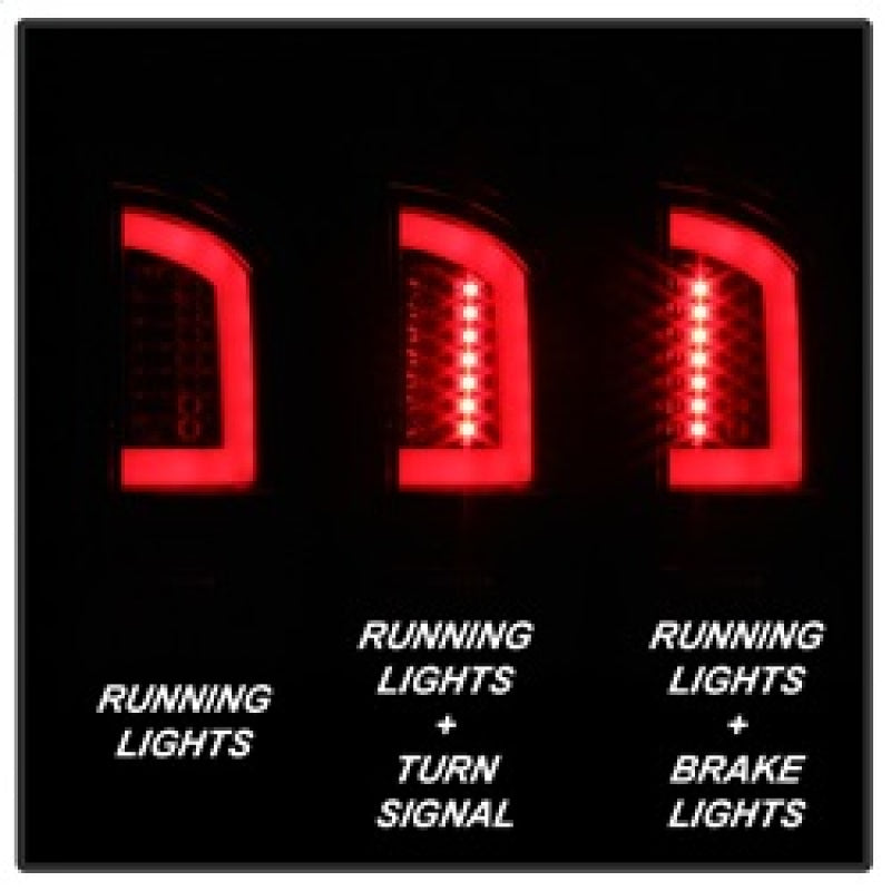 Spyder 03-06 Dodge Ram 2500/3500 V3 Light Bar LED Tail Light - Red Clear (ALT-YD-DRAM02V3-LBLED-RC)-SR1 Performance