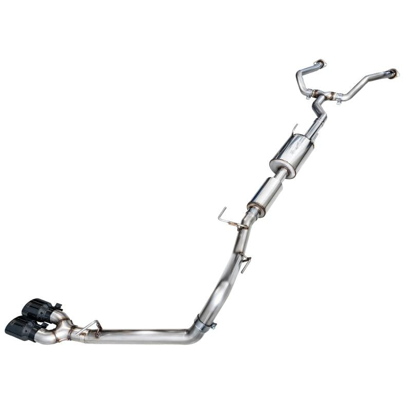 AWE 0FG Exhaust for 3rd Gen Toyota Tundra - Dual Diamond Black Tips-SR1 Performance