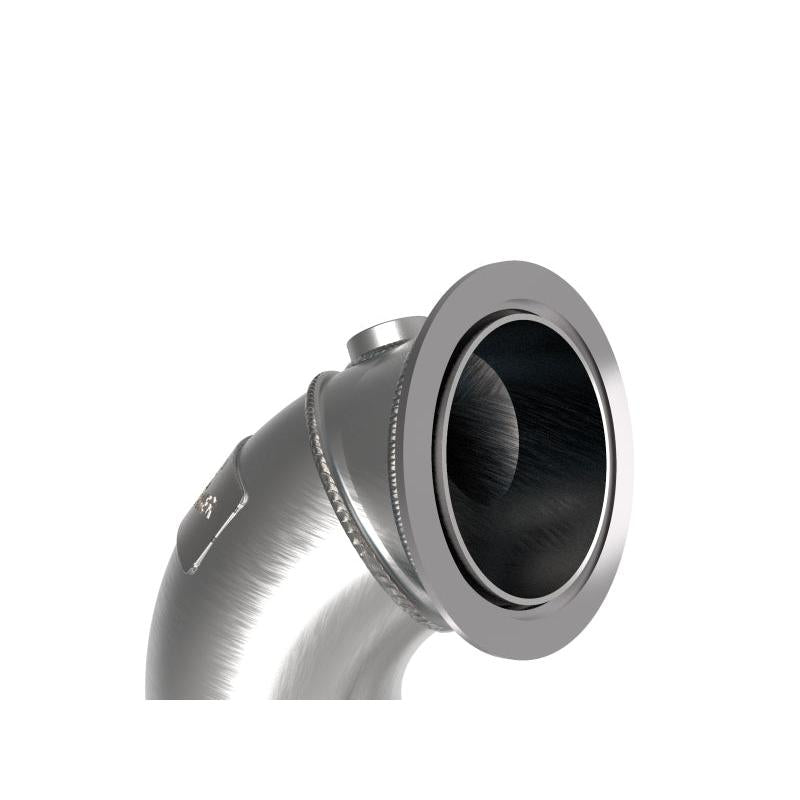 aFe Power Twisted Steel Down Pipe 3in 304 Stainless Steel w/ Cat 15-18 VW Golf R MKVII L4-2.0L (t)-SR1 Performance