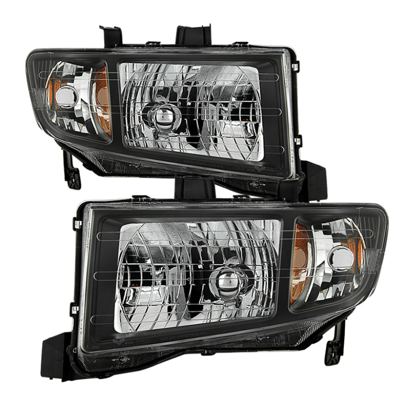 Xtune Honda Ridgeline 06-13 Crystal Headlights Black HD-JH-HRID06-AM-BK-SR1 Performance