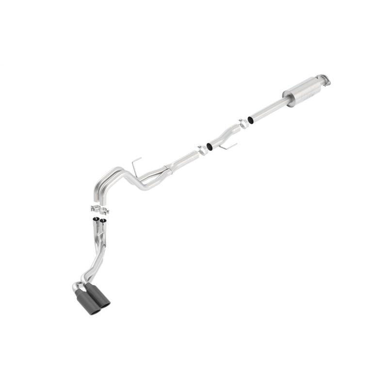 Borla 15-16 Ford F-150 3.5L EcoBoost Ext. Cab Std. Bed Black Chrome CB Exhaust ATAK Truck Side Exit-SR1 Performance