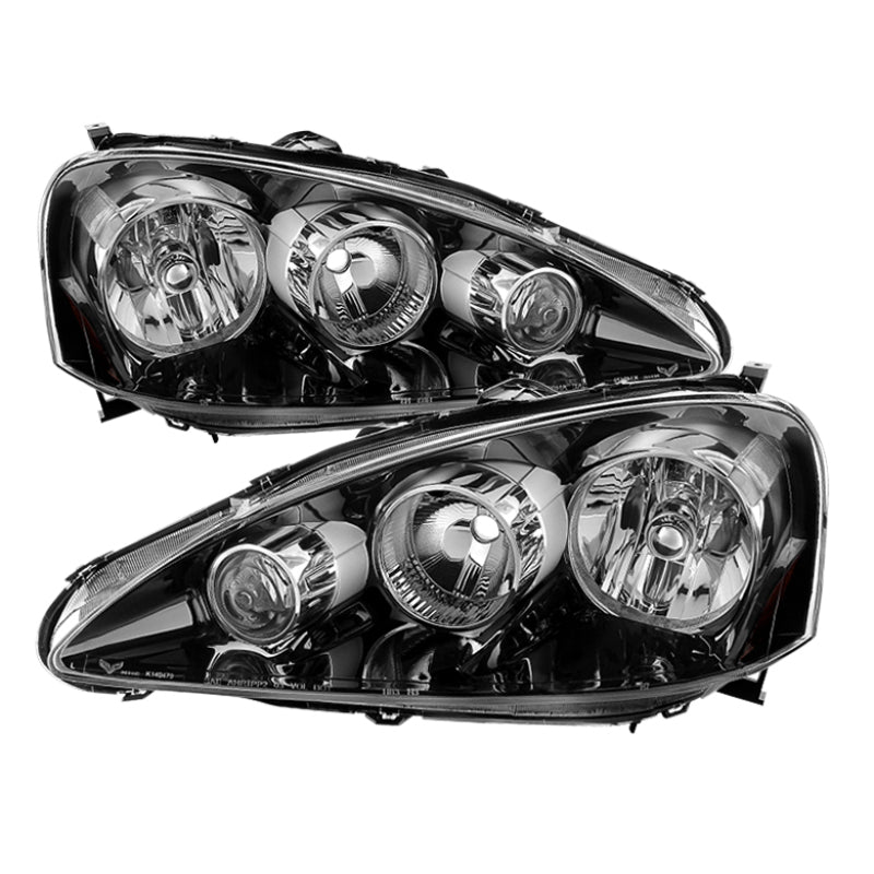 Xtune Acura Rsx 2005-2006 OEM Style Headlights -Black HD-JH-ARSX05-AM-BK-SR1 Performance