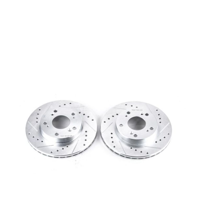 Power Stop 02-06 Acura RSX Front Evolution Drilled & Slotted Rotors - Pair-SR1 Performance