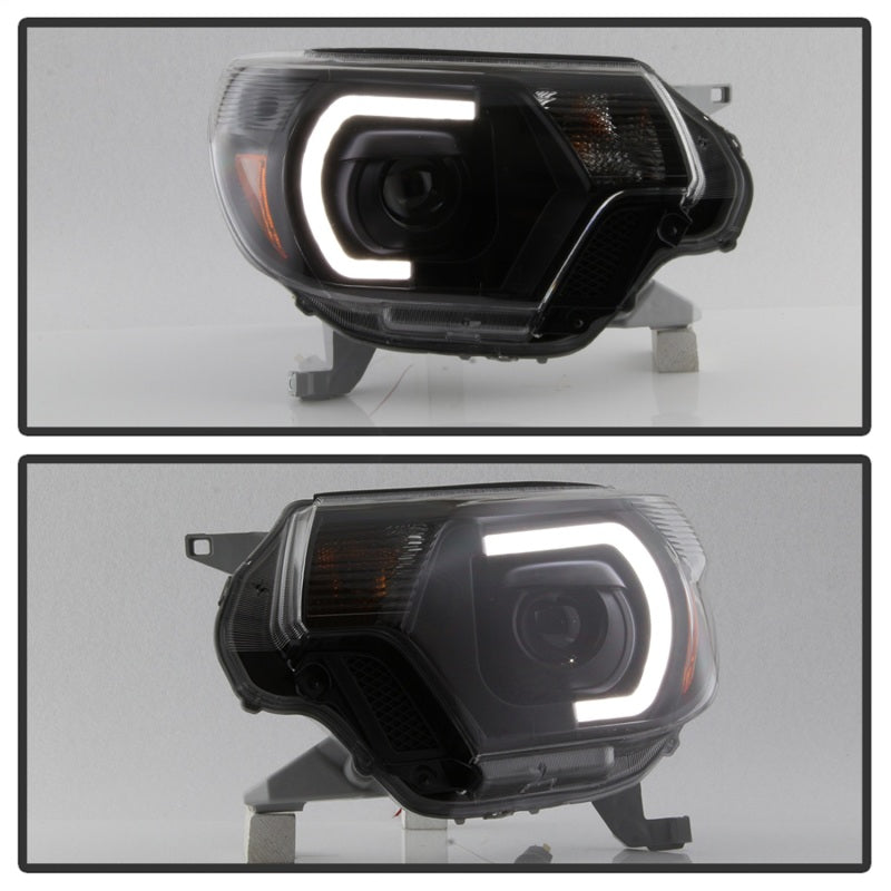 xTune Toyota Tacoma 12-15 Headlights - Light Bar DRL - Black PRO-JH-TTA12-LBDRL-BK-SR1 Performance