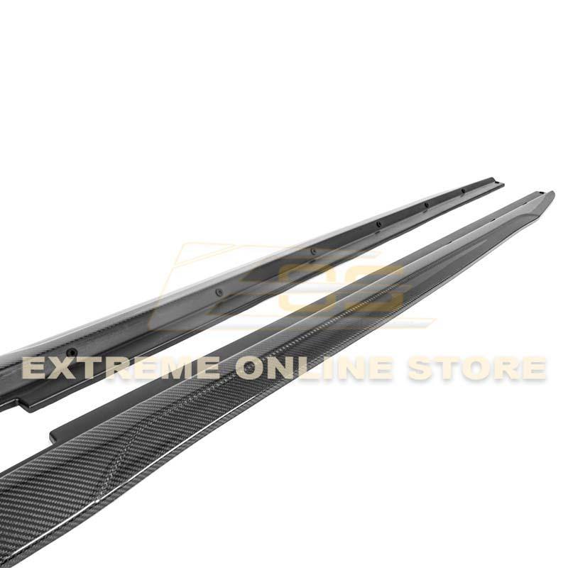 2014-19 Cadillac CTS Carbon Fiber Side Skirts Rocker Panels - Extreme Online Store