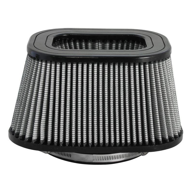 aFe MagnumFLOW Pro DRY S Universal Air Filter 7.13in F x (8.70x 10.60)in B x (6.50x8.60)in T x 5in H-SR1 Performance
