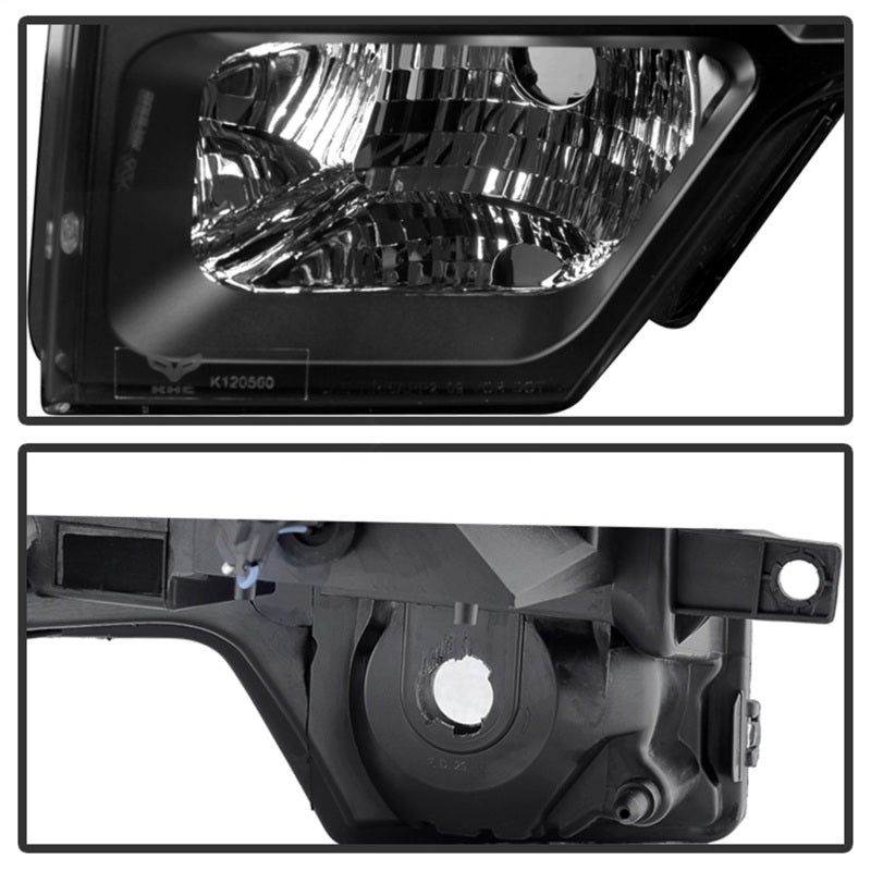 Xtune Ford F150 09-14 Projector Headlights Halogen Model Only LED Halo Black PRO-JH-FF15009-CFB-BK-SR1 Performance