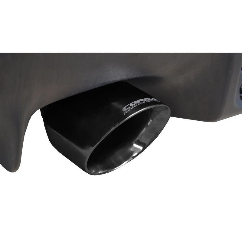 Corsa 2008-2015 Mitsubishi Lancer Evolution X Sedan 2.0L Black Sport Dual Rear Cat-Back Exhaust-SR1 Performance