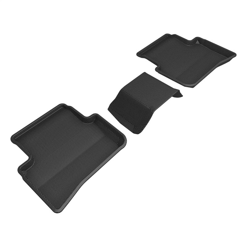 3D MAXpider 2023 Toyota GR Corolla Hatchback (Not Fit Morizo Trim) Kagu 2nd Row Floormats - Black-SR1 Performance