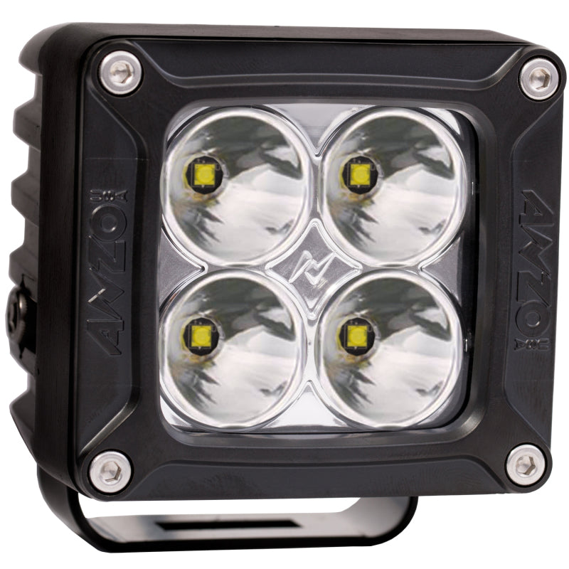ANZO 3inx 3in High Power LED Off Road Spot Light w/ Harness-SR1 Performance