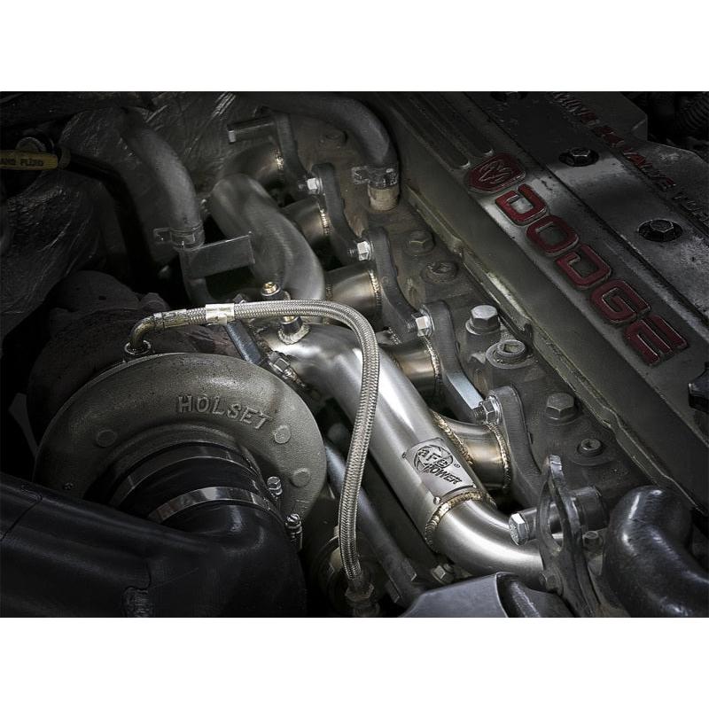 aFe Twisted Steel Header Turbo Manifold (T3) 98.5-02 Dodge Diesel Trucks L6 5.9L (td)-SR1 Performance