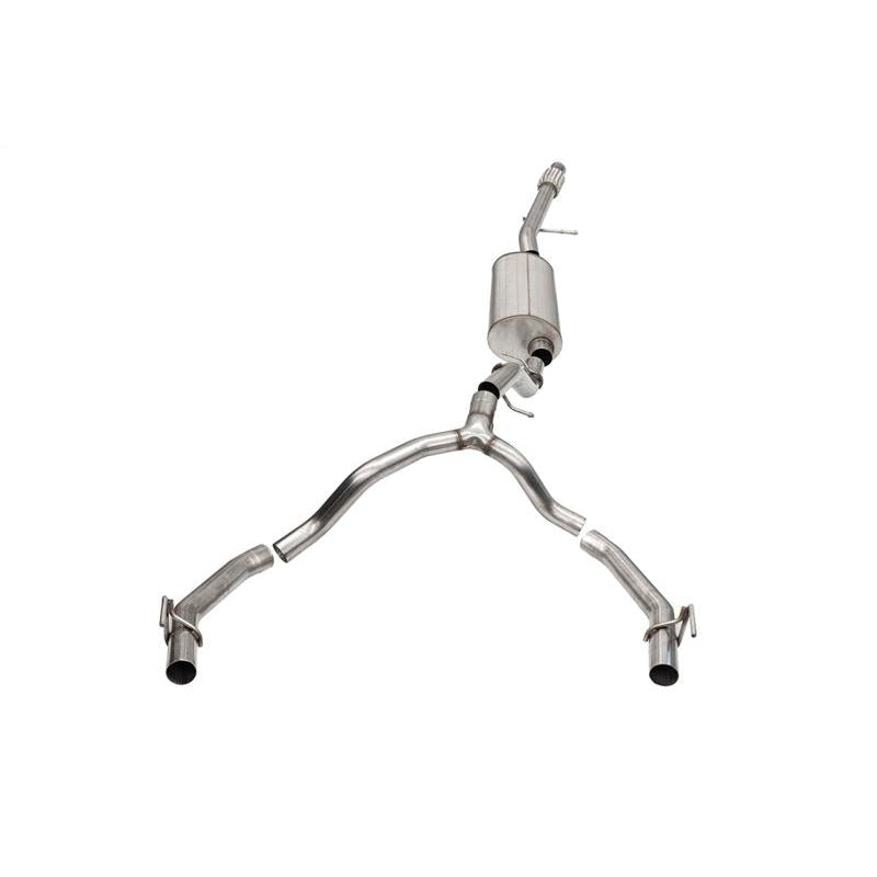 Corsa 2021-2023 Cadillac Escalade ESV 6.2L Dual Rear 3.5/2.75in Sport Cat-Back Uses Factory Bezels-SR1 Performance