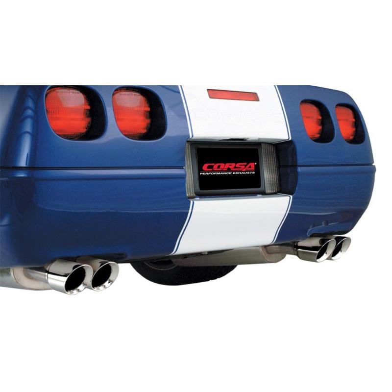 Corsa 1996-1996 Chevrolet Corvette C4 5.7L V8 LT4 Polished Sport Cat-Back Exhaust-SR1 Performance