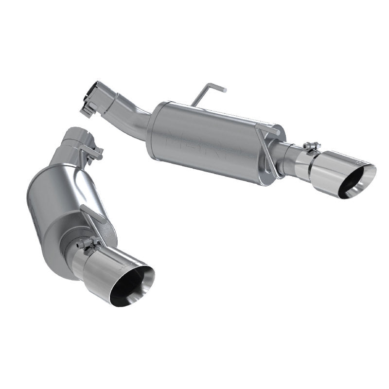 MBRP 05-10 Ford Mustang GT 5.0/Shelby GT500 Dual Mufflers Axle Back Split Rear T304-SR1 Performance