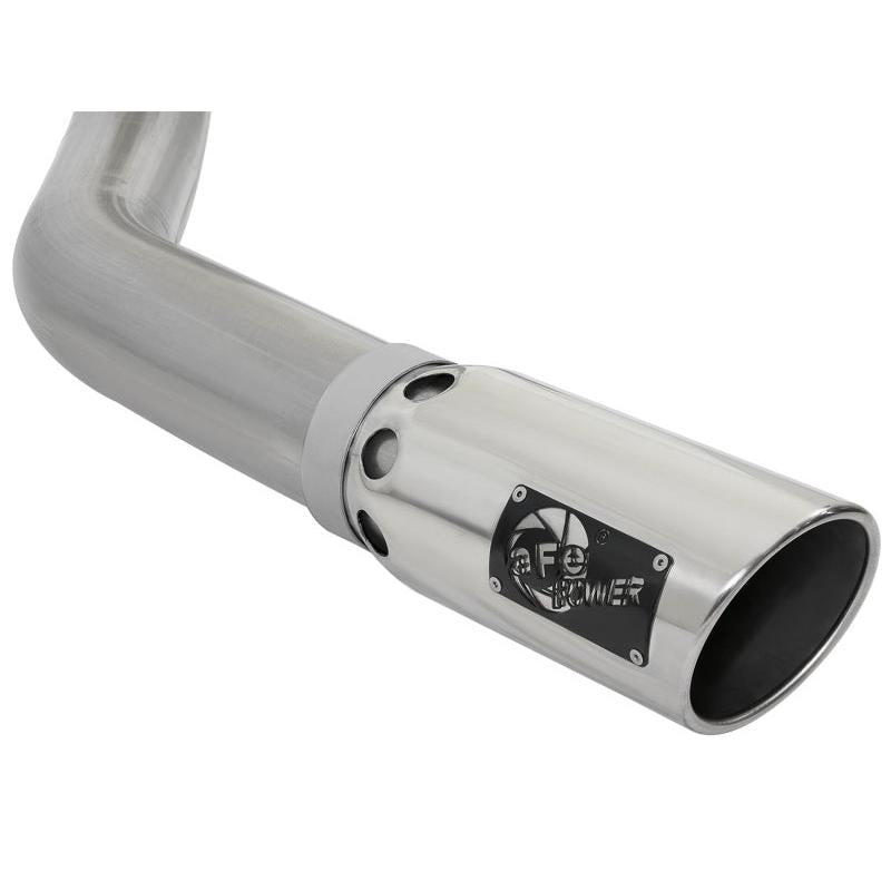aFe LARGE BORE HD 4in 409-SS DPF-Back Exhaust w/Polished Tip 07.5-12 Dodge Diesel Trucks L6-6.7L(td)-SR1 Performance