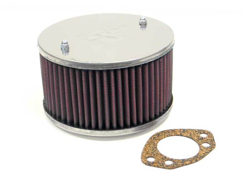 K&N Universal Custom Air Filter - Round 1.625in Flange / 1.625in ID / 2.75in Overall Height-SR1 Performance