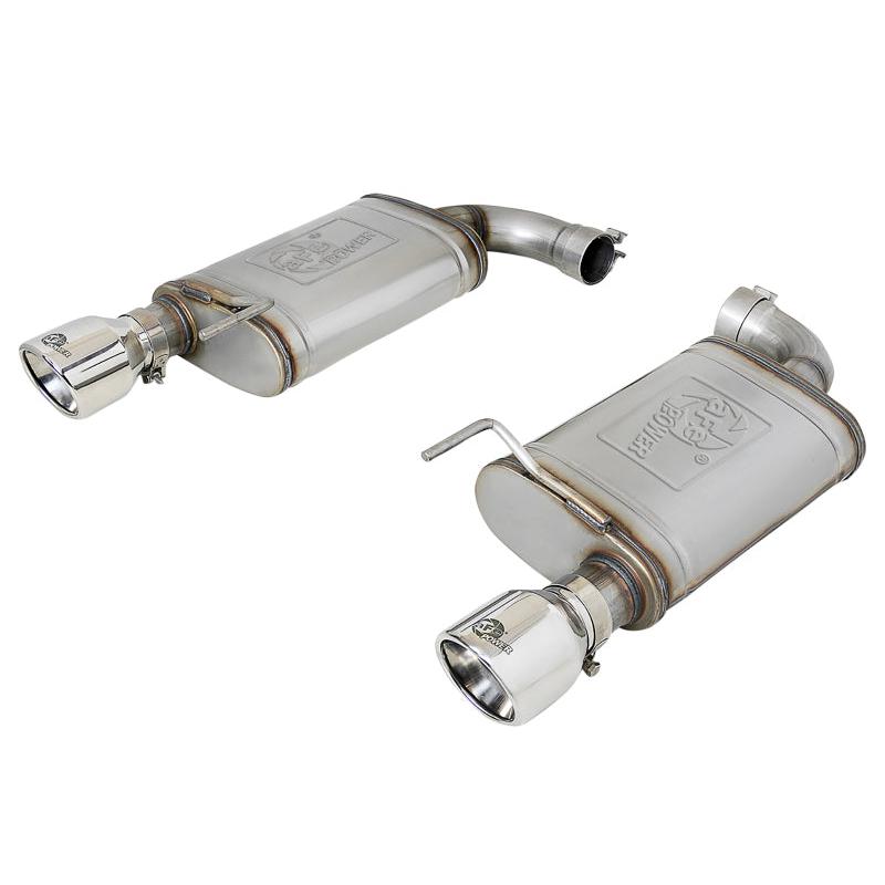 aFe MACH Force-Xp SS Axle Back Exhaust w/Polished Tips 15-17 Ford Mustang GT V8-5.0L-SR1 Performance