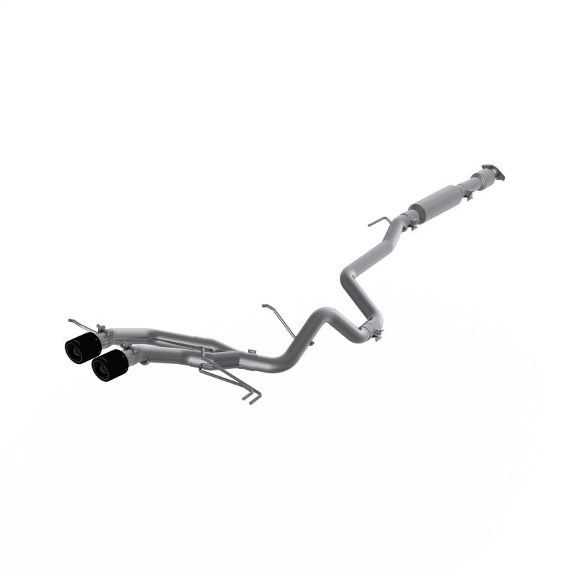MBRP 13-18 Hyundai Veloster Turbo Dual Exit T409 2 1/2in Cat Back w/ Carbon Fiber Tips-SR1 Performance