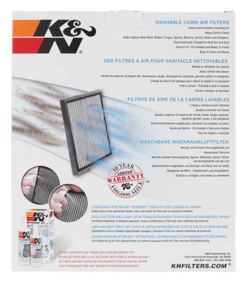 K&N Replacement Cabin Air Filter-SR1 Performance