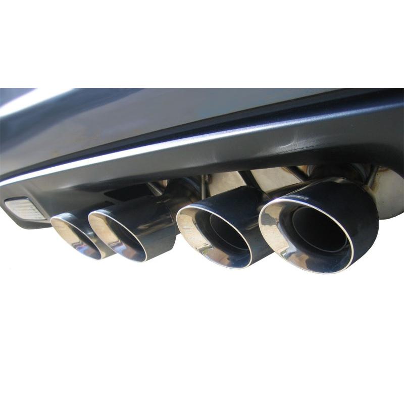 Corsa 2012-2013 Chevrolet Corvette C6 ZR1 Sport Cat-Back Dual Rear Exit w/ Twin 4.0in Pol Tips-SR1 Performance