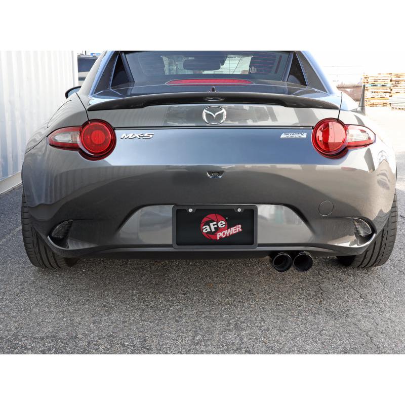 aFe Takeda 2-1/2in 304 SS Axle-Back Exhaust w/ Black Tip 16-19 Mazda Miata L4 2.0L-SR1 Performance