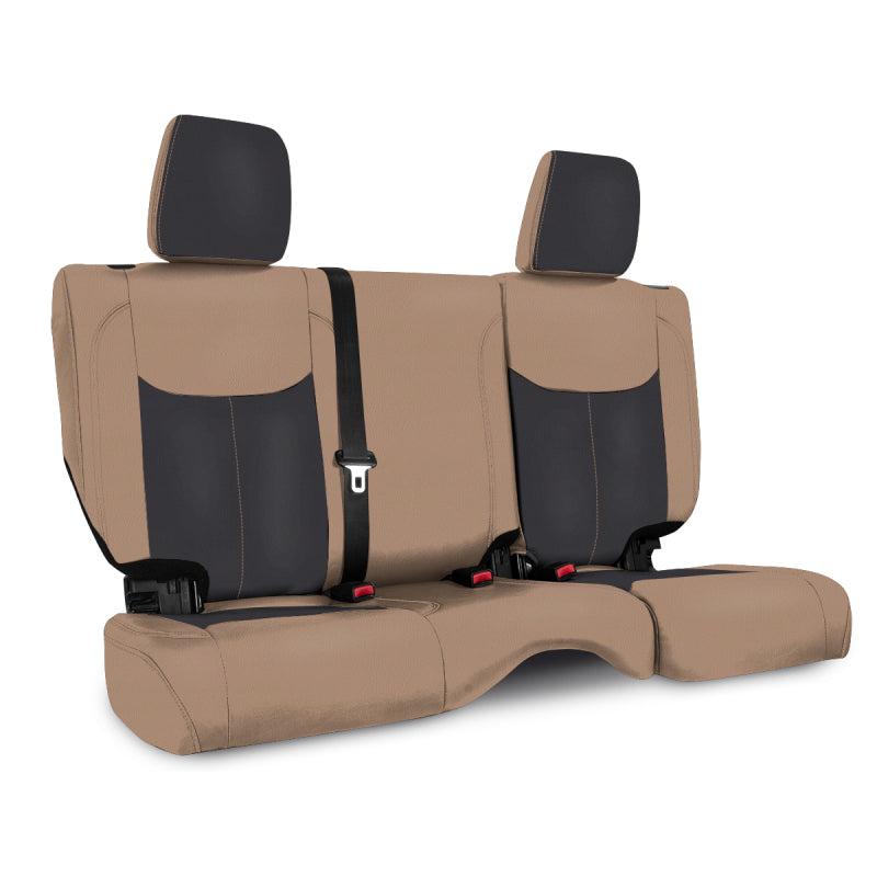 PRP 13-18 Jeep Wrangler JK Rear Seat Cover/2 door - Black/Tan-SR1 Performance