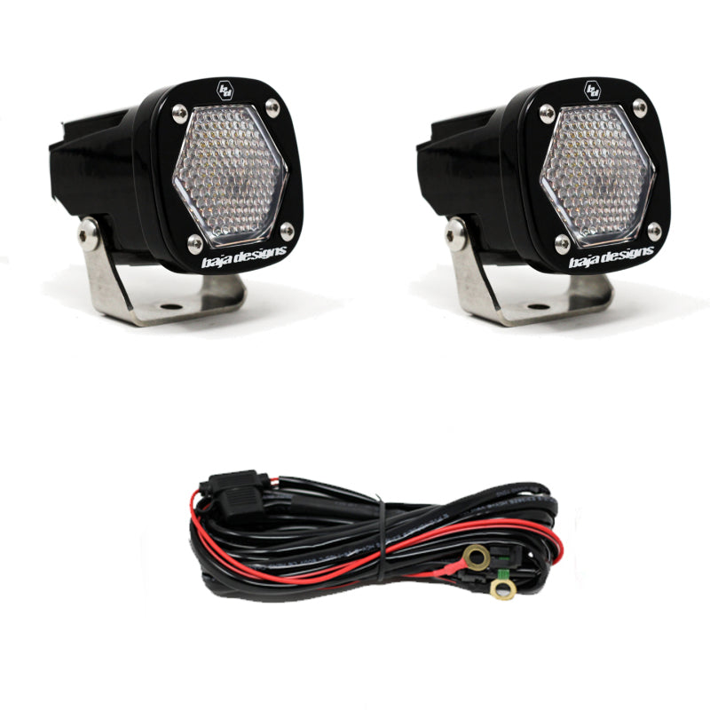 Baja Designs S1 Work/Scene LED Light w/ Mounting Bracket Pair-SR1 Performance
