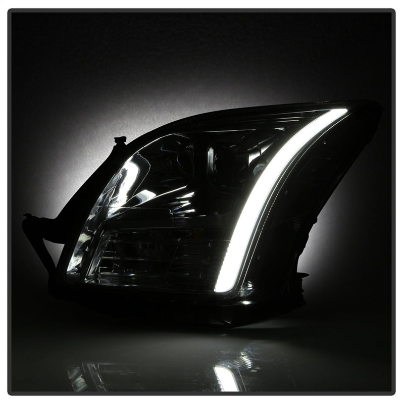 xTune 06-09 Ford Fusion Light Bar DRL Projector Headlights - Chrome (PRO-JH-FFU06-LB-C)-SR1 Performance