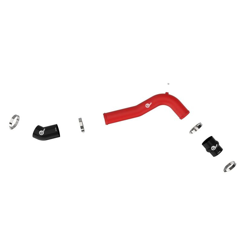 aFe 20-23 Ford Explorer ST V6 3.0L (tt) BladeRunner 2-3/4in Aluminum Cold Charge Pipe - Red-SR1 Performance