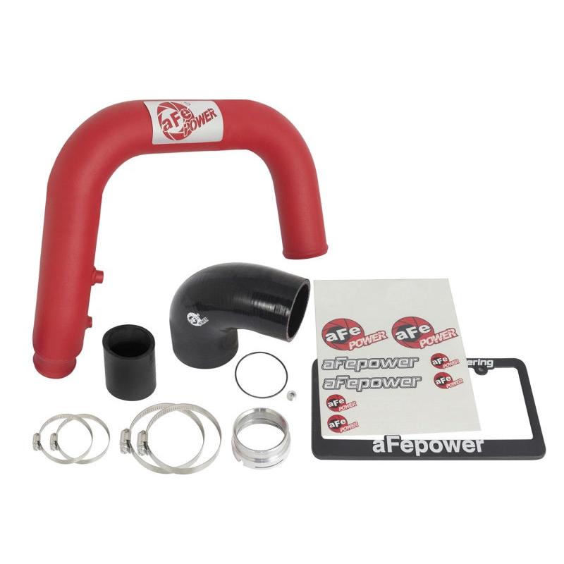 aFe BladeRunner 2.5in Red IC Tube Hot Side w/ Coupling & Clamp Kit 2016 GM Colorado/Canyon 2.8L-SR1 Performance