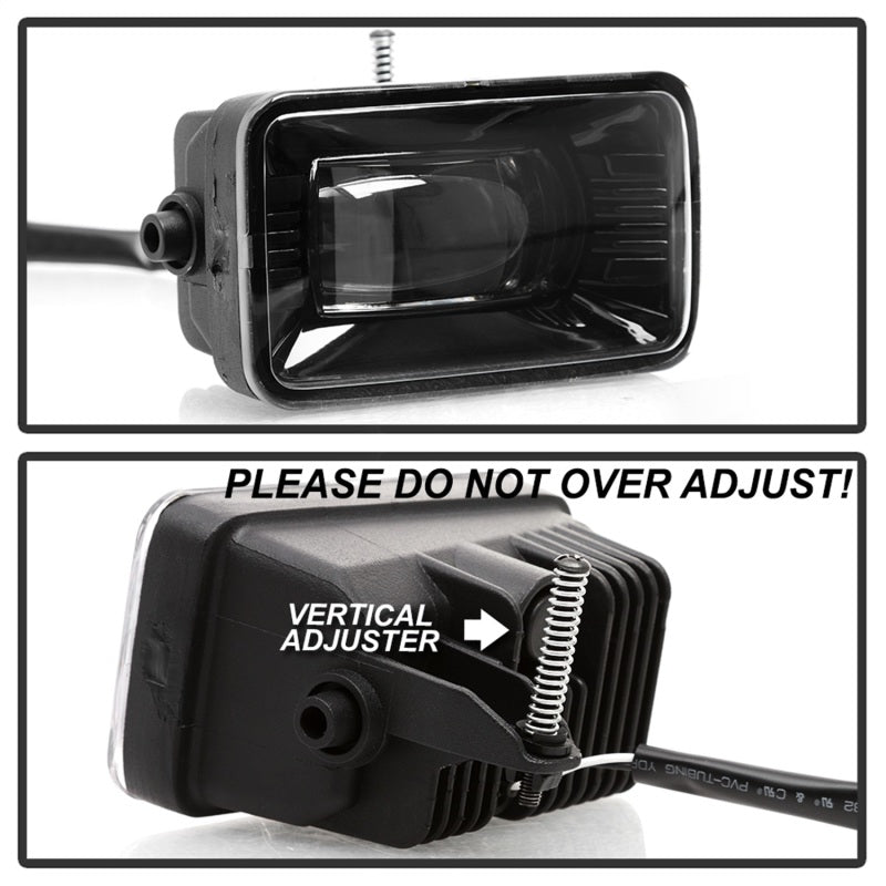 Spyder 15-18 Ford F-150 / 17-18 Ford F-250/F-350 Full LED Fog Lights - w/o Switch (FL-LED-PRO-4)-SR1 Performance