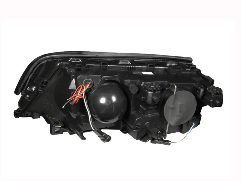 ANZO 1999-2001 BMW 3 Series E46 Projector Headlights w/ Halo Black-SR1 Performance