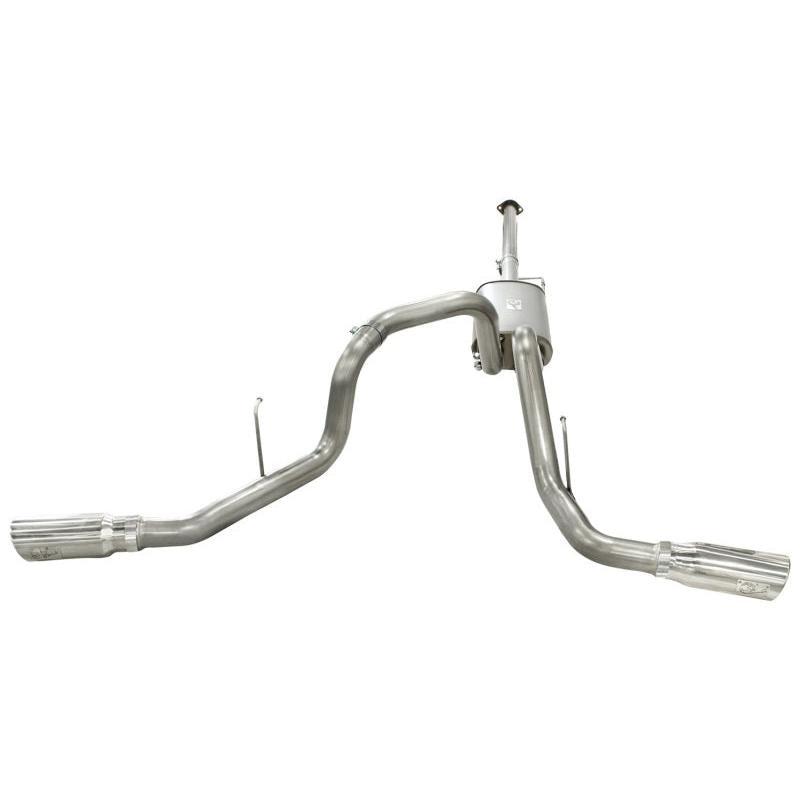 aFe MACHForce XP Exhausts 3inSS Dual Side Exit Cat-Back 11-14 Ford F150 Ecoboost V6-3.5L (TT)-SR1 Performance