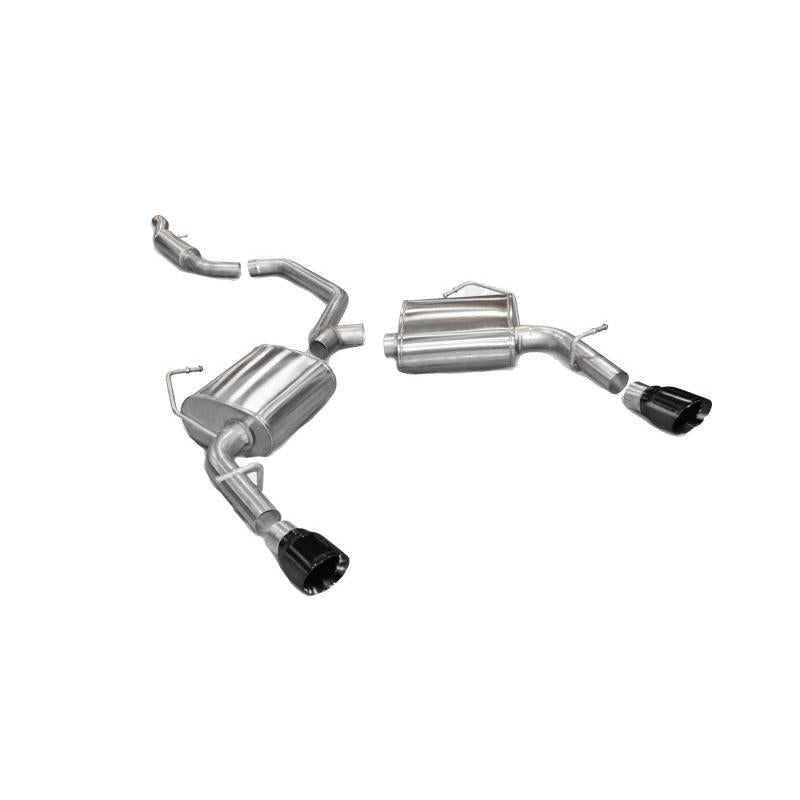 Corsa 2011-2014 Chrysler 200/Dodge Avenger V6 Black Sport Cat-Back Exhaust-SR1 Performance