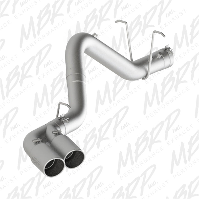 MBRP 11-15 Chevy/GMC 2500/3500 4in Filter Back Dual Outlet Single Side Alum Exhaust System-SR1 Performance
